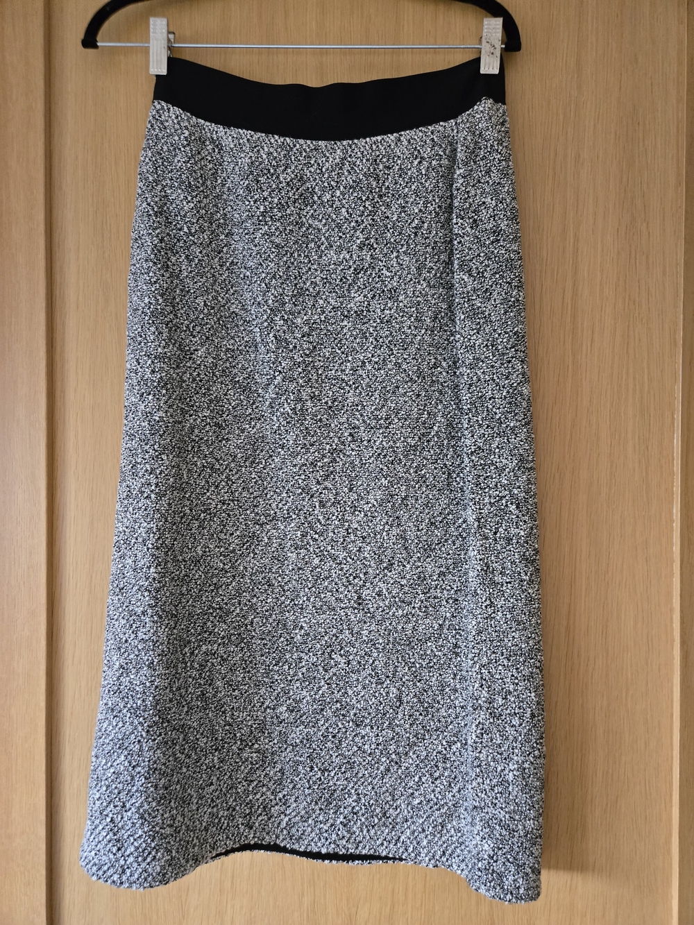 Brand New With Tags Tory Burch Black & White Tweed A-Line Skirt - Picture 1 of 2